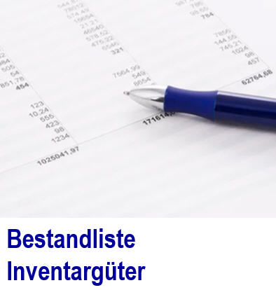 Bestandliste erzeugen. G�nstige Inventarverwaltung Bestandliste, Inventar, Bestand, Liste