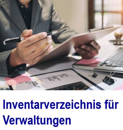 Inventarisierung. Kommune Inventar. Das kommunale Verm�gen ist klar un