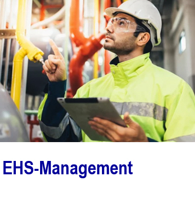 EHS Management steht f�r Environment, Health & Safety.
Arbeitsschutzak