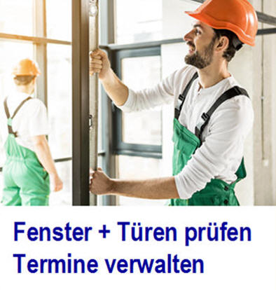 T�ren pr�fen. Pr�fplakette bei T�ren anbringen.
 T�ren Pr�fsoftware . 