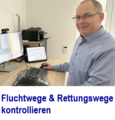 Dokumentationsaufwand bei Fluchtwegen Rettungswegen minimieren.