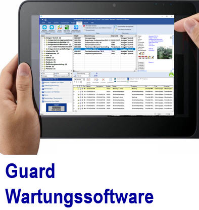 Wartung mit der Guard Wartungssoftware planen Guard Wartungssoftware, Guard, Guard Instandhaltungssoftware, Datenimport,  Guard f�r die Wartung
