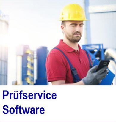 im Prüfservice die vorgeschriebene Prüfung planen Prüfservice, Software, Wartung