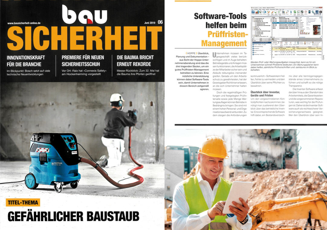 Bausicherheit - Software-Tools helfen beim Pr�ffristenmanagement