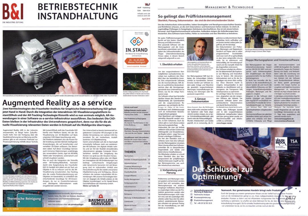 B&I Betriebstechnik & Instandhaltung - So gelingt das Pr�ffristenmanagement