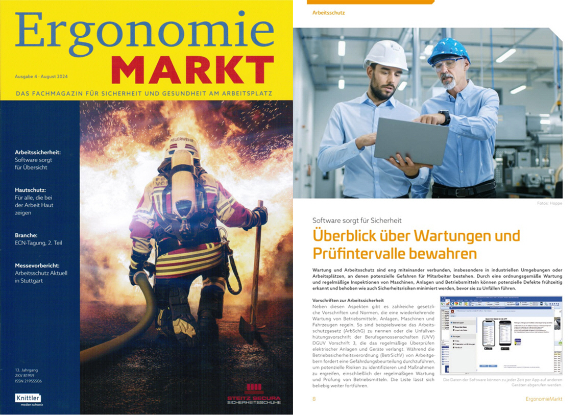 Ergonomie Markt - Knittler Verlag September/24 Software sorgt f�r Sicherheit