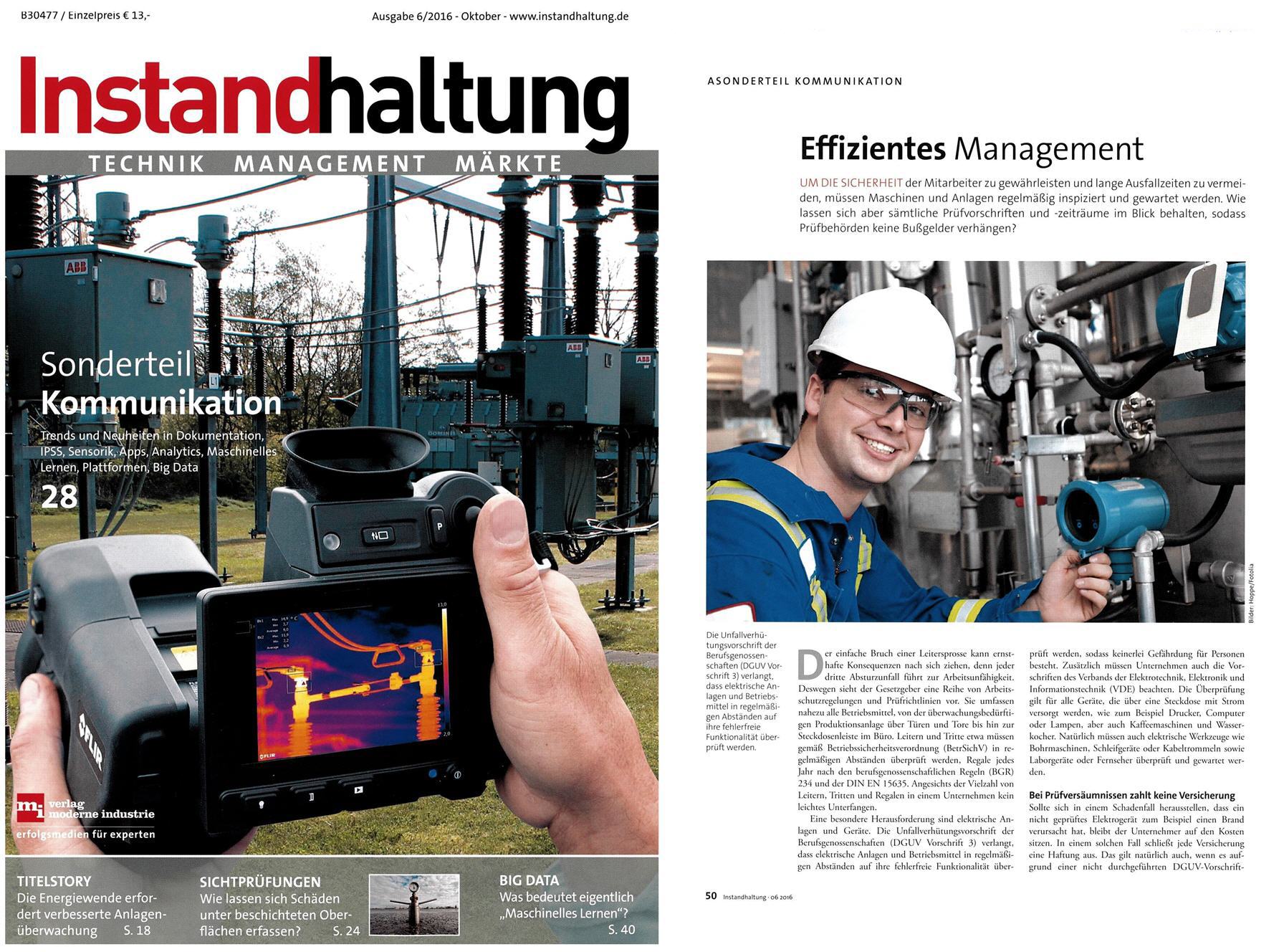 Instandhaltung 2016-10 Technik Magazin Märkte