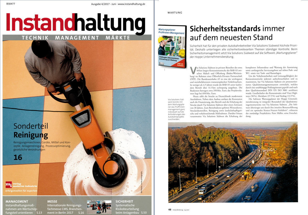 Instandhaltung 2017 06 Anwenderbericht Via Solution S�dwest