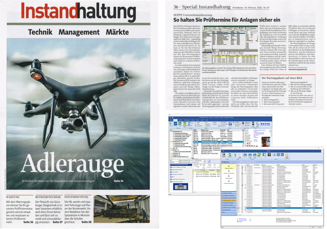 instandhaltung- verlag moderne industrie GmbH Feb/21 - So halten Sie Pr�ftermine f�r Anlagen sicher ein