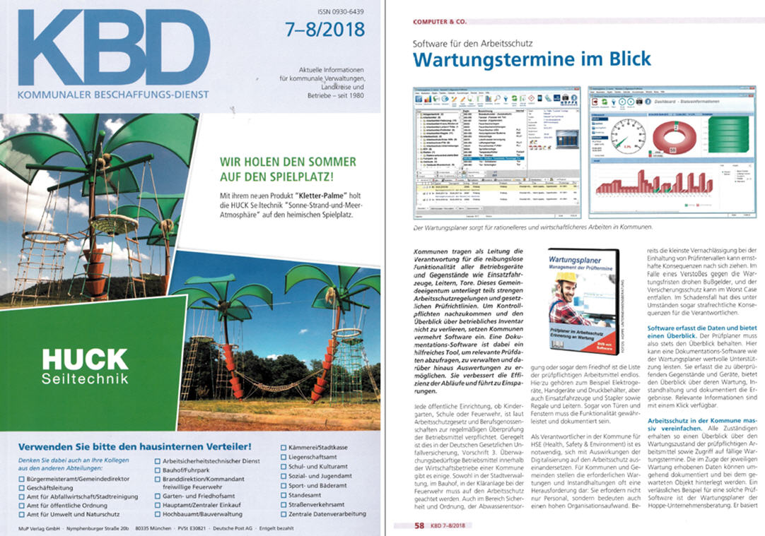 Kommunaler Beschaffungsdienst Aug/18 Fachartikel Software f�r den Arbeitsschutz